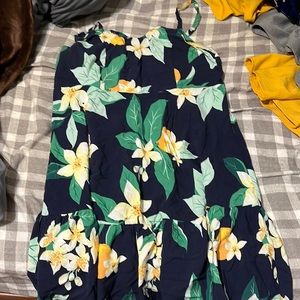 Old Navy floral navy dress
